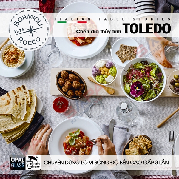Tô thủy tinh tròn loe Toledo 17 cm - Ảnh 12