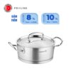 Nồi nấu bếp từ inox cao cấp Korkmaz Proline 4.5 lít thân thấp - Ø24x10cm - A1170