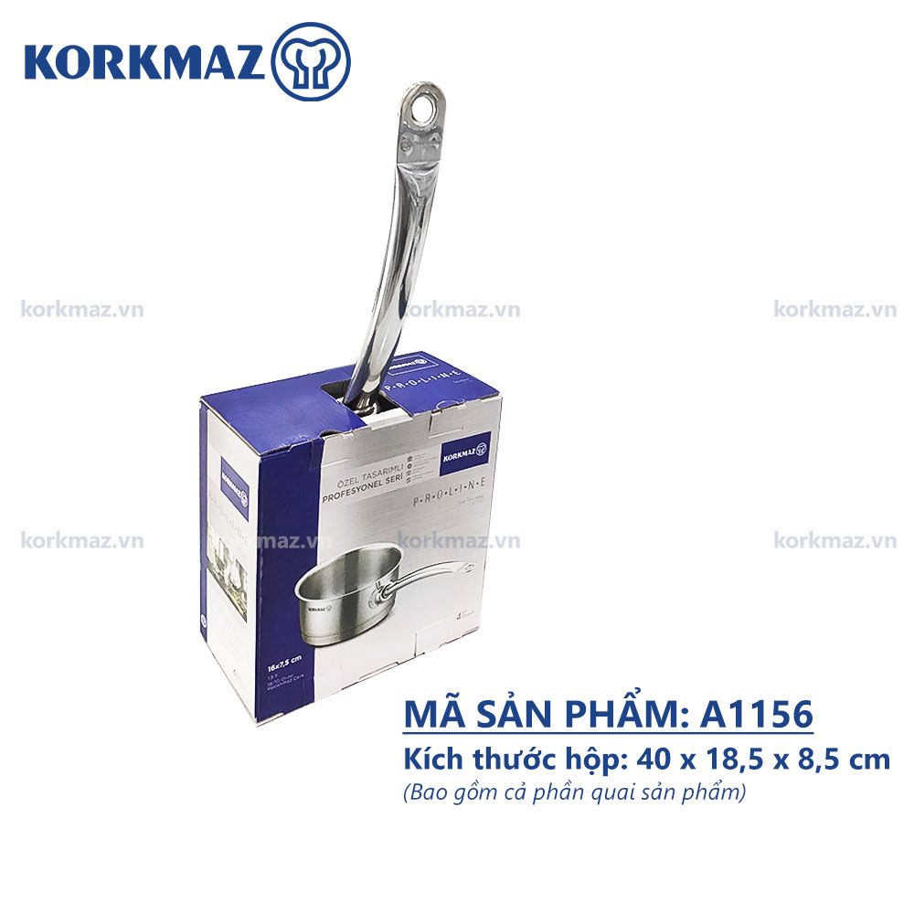 Quánh inox nấu bếp từ cao cấp Korkmaz Proline 1.5 lít không nắp - Ø16x7.5cm - A1156 - Ảnh 5