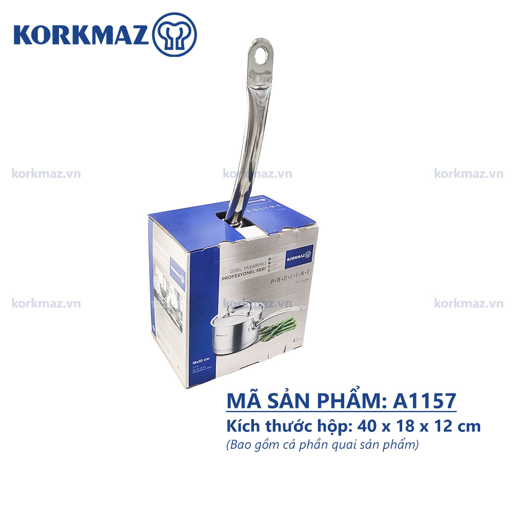 Quánh inox nấu bếp từ cao cấp Korkmaz Proline 2 lít có nắp inox - Ø16x10cm - A1157 - Ảnh 6
