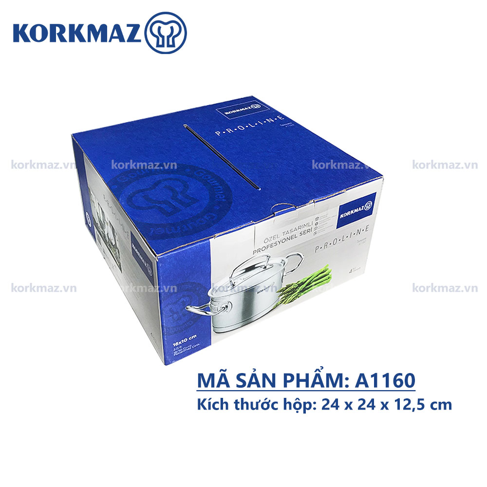 Nồi nấu bếp từ inox cao cấp Korkmaz Proline 2 lít - Ø16x10cm - A1160 - Ảnh 6