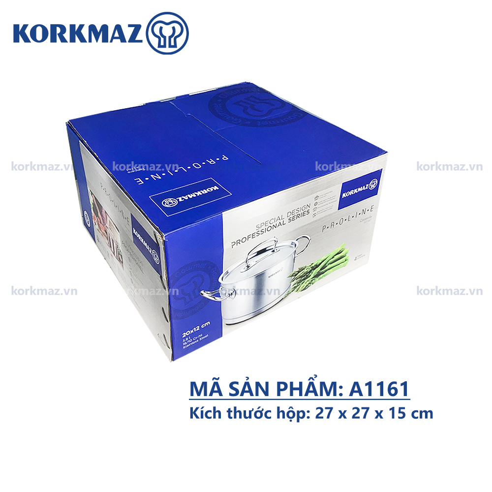 Nồi nấu bếp từ inox cao cấp Korkmaz Proline 3.8 lít - Ø20x12cm - A1161 - Ảnh 6