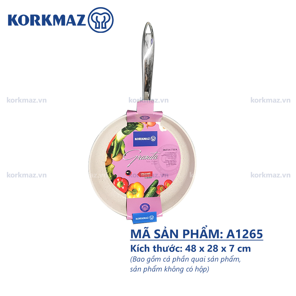 Chảo chống dính bếp từ Korkmaz Granita 2.5 lít - Ø26cm - A1265 - Ảnh 6