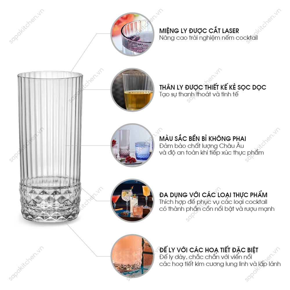 Ly thủy tinh cao cấp America 20s 40cl - Ảnh 6