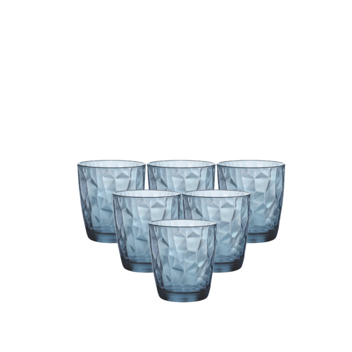 Ly thủy tinh Diamond 30cl màu xanh biển - Ảnh 6