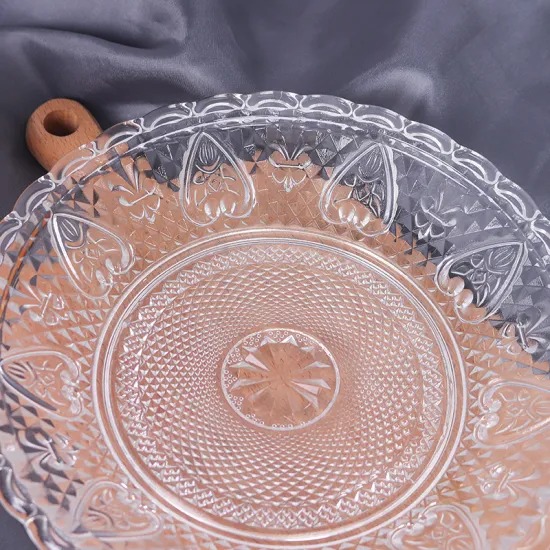Đĩa thủy tinh đựng trái cây 25cm - SAPATA - Ảnh 3