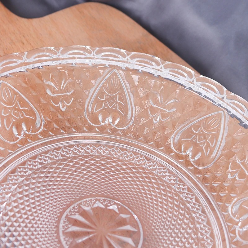 Đĩa thủy tinh đựng trái cây 25cm - SAPATA - Ảnh 5