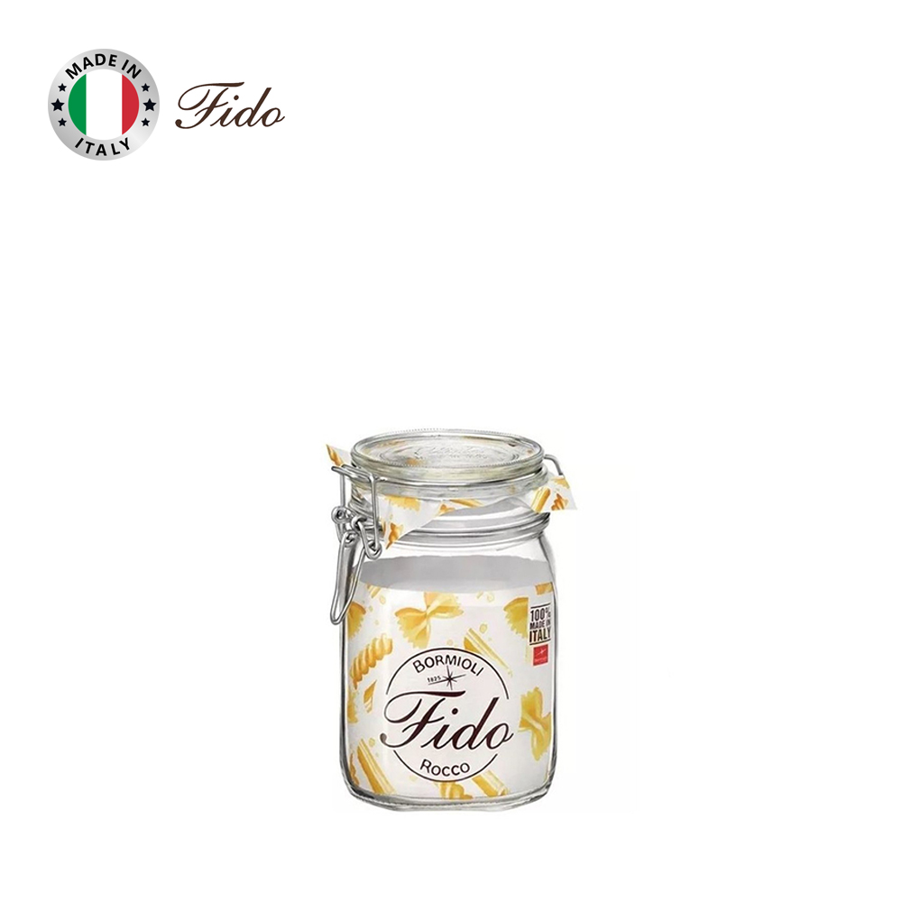 Hũ thủy tinh nắp cài kín hơi Fido 1000ml - Ảnh 7