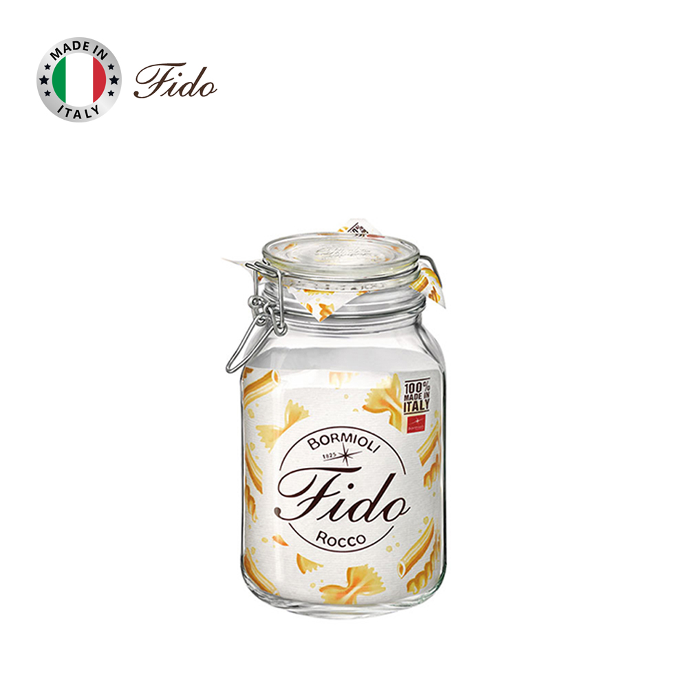 Hũ thủy tinh nắp cài kín hơi Fido 2000ml - Ảnh 7