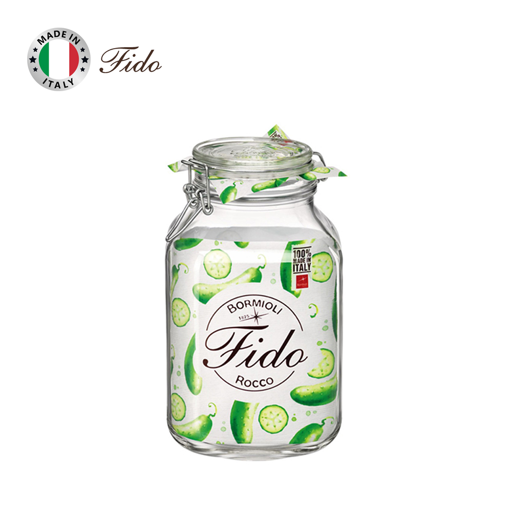 Hũ thủy tinh nắp cài kín hơi Fido 3000ml - Ảnh 11