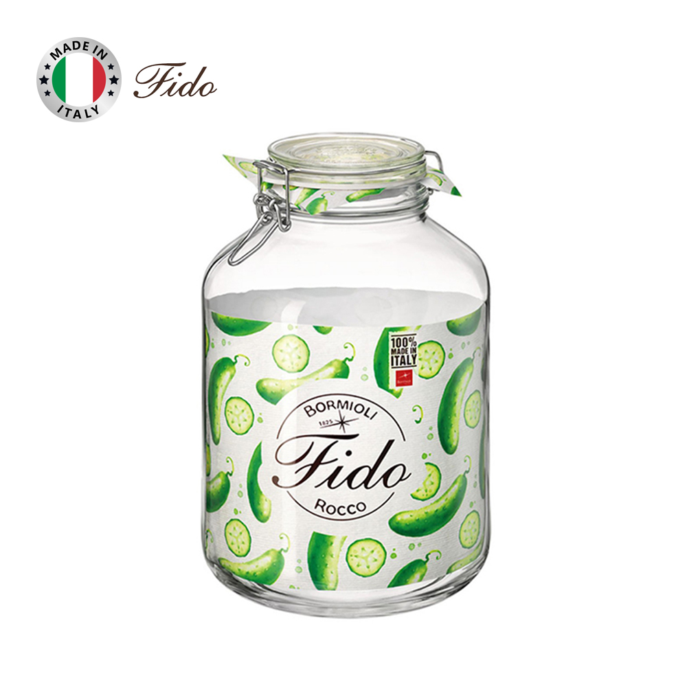 Hũ thủy tinh nắp cài kín hơi Fido 5000ml - Ảnh 7