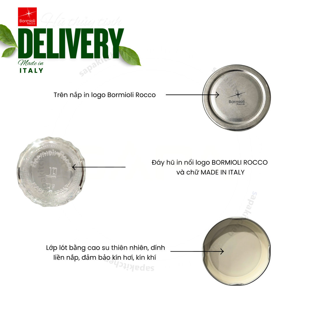 Hũ thủy tinh nắp vặn Delivery 700 - Ảnh 12
