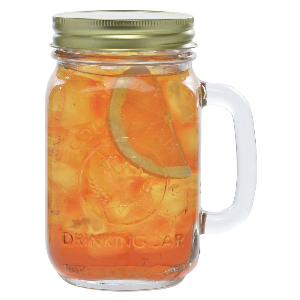 Ly thủy tinh tay cầm nắp vặn 450ml - SAPATA - Ảnh 7