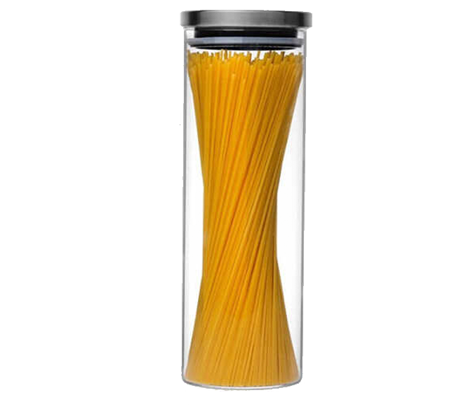 Hũ thủy tinh tròn nắp inox hít kín hơi 2L - SAPATA - Ảnh 2