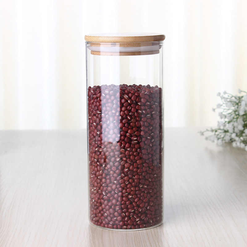 Hũ thủy tinh tròn nắp tre hít kín hơi 1.5L - SAPATA - Ảnh 2