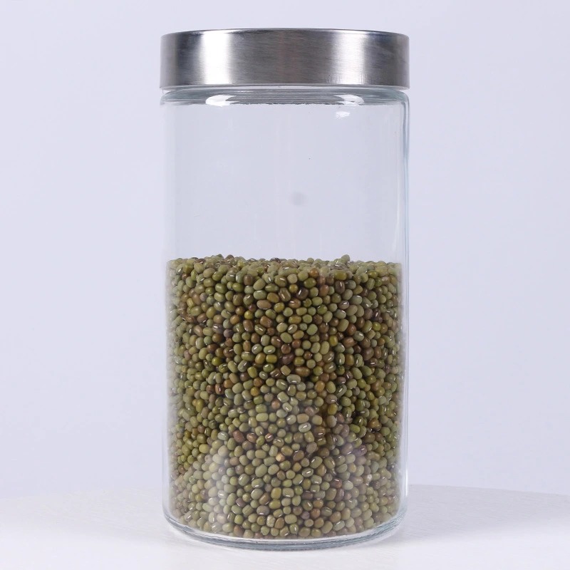 Hũ thủy tinh tròn nắp vặn inox 1.6L - SAPATA - Ảnh 2