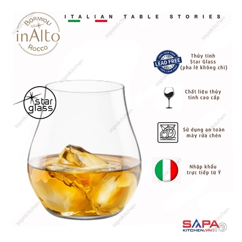 Ly rượu thủy tinh pha lê cao cấp Inalto Arte 48.7cl - Ảnh 2