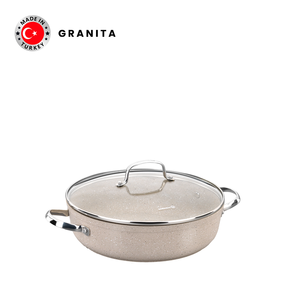 Nồi chống dính bếp từ cao cấp Korkmaz Granita thân thấp 2.5 lít - Ø24x6.5cm - A1854 - Ảnh 7