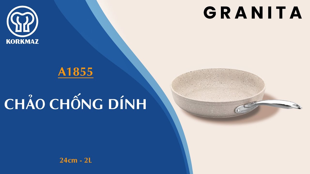 Chảo chống dính bếp từ Korkmaz Granita 2 lít - Ø24cm - A1855 - Ảnh 8