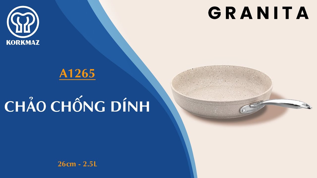 Chảo chống dính bếp từ Korkmaz Granita 2.5 lít - Ø26cm - A1265 - Ảnh 8