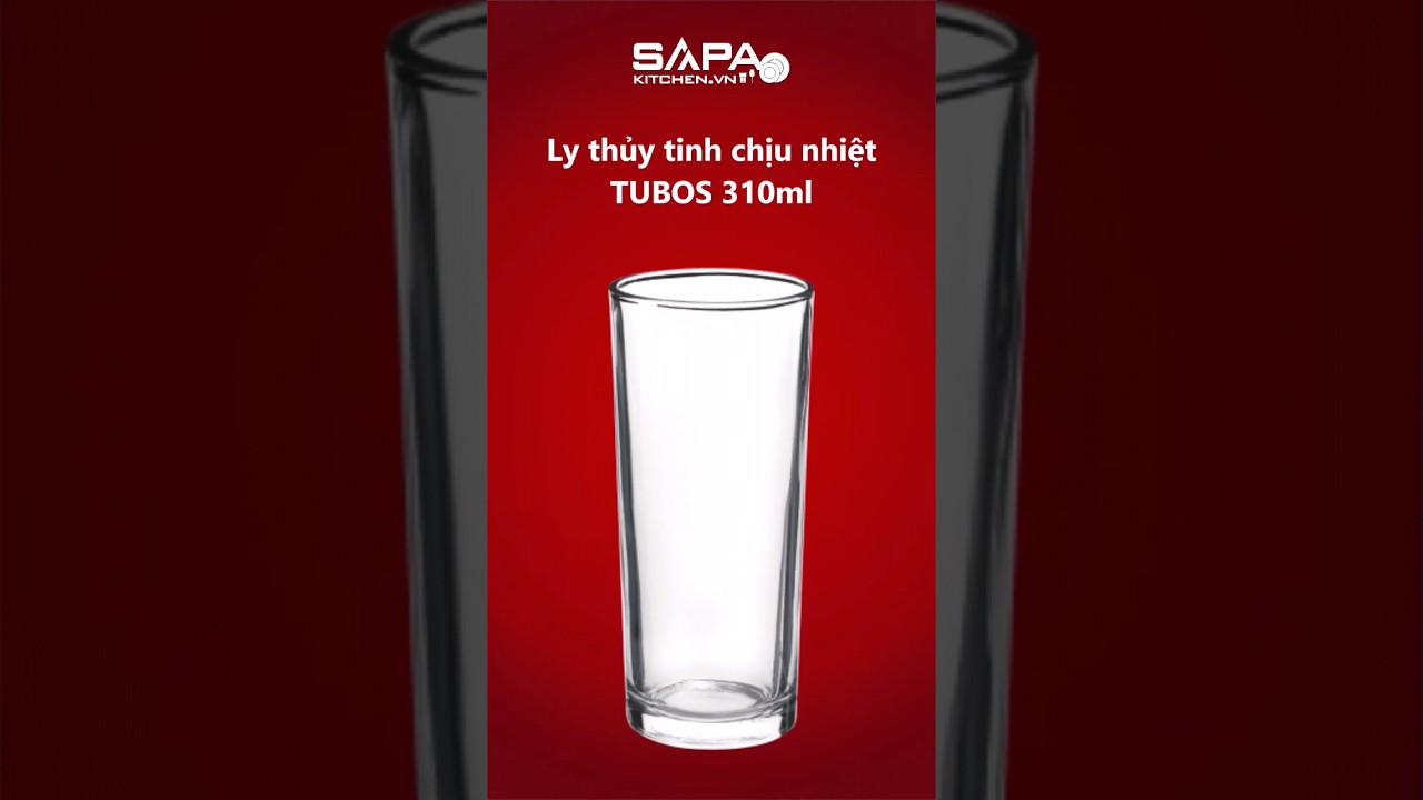 Ly thủy tinh chịu nhiệt Tubos 31cl - Ảnh 4