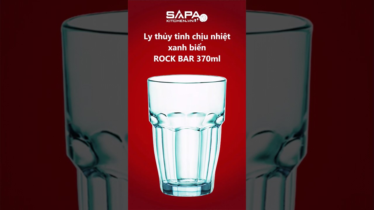 Ly thủy tinh chịu nhiệt Rock bar 37 cl xanh biển - Ảnh 12