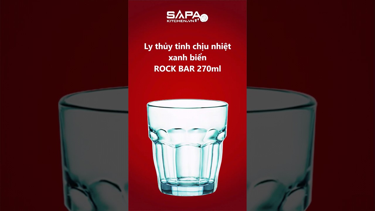 Ly thủy tinh chịu nhiệt Rock bar 27 cl xanh biển - Ảnh 12