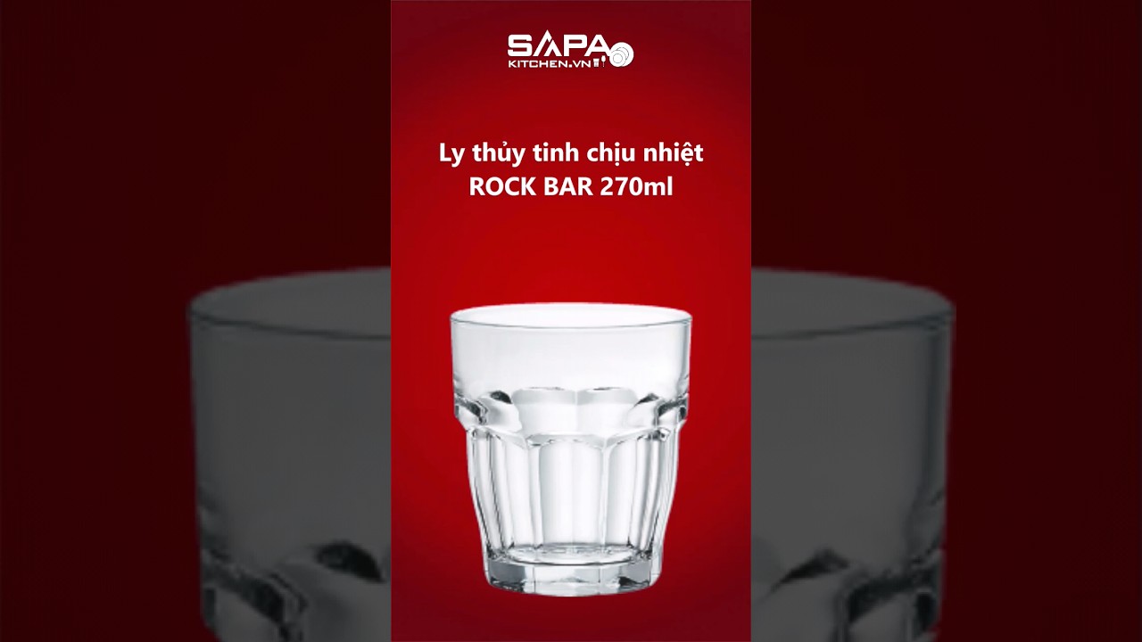 Ly thủy tinh chịu nhiệt Rock bar 27 cl - Ảnh 11