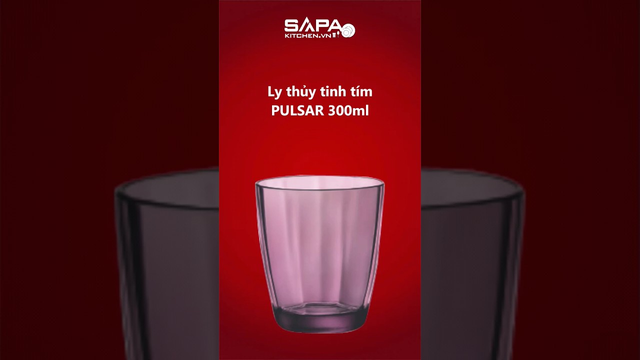 Ly thủy tinh Pulsar 30cl màu tím - Ảnh 5