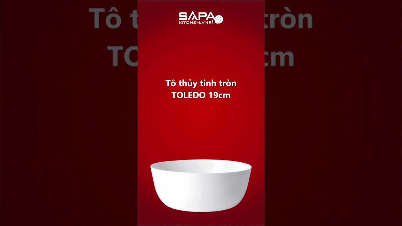 Tô thủy tinh tròn Toledo 19 cm - Ảnh 8