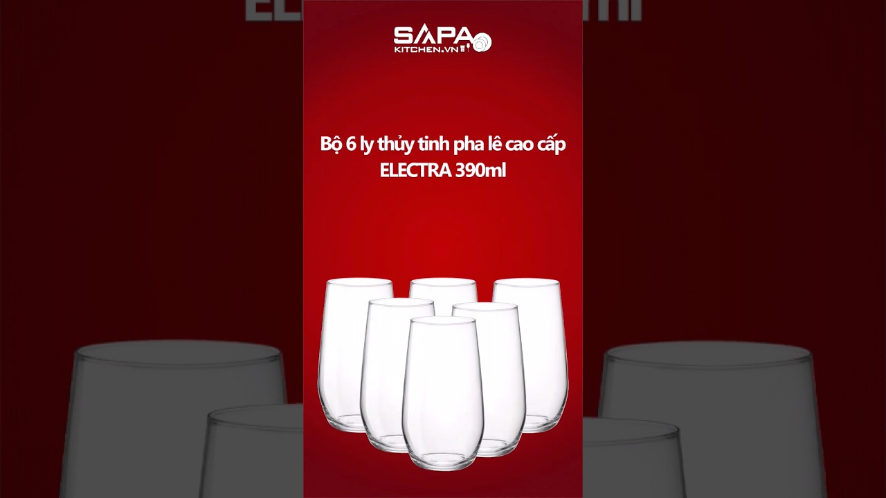 Bộ 6 ly thủy tinh pha lê cao cấp Electra 39cl - Ảnh 8