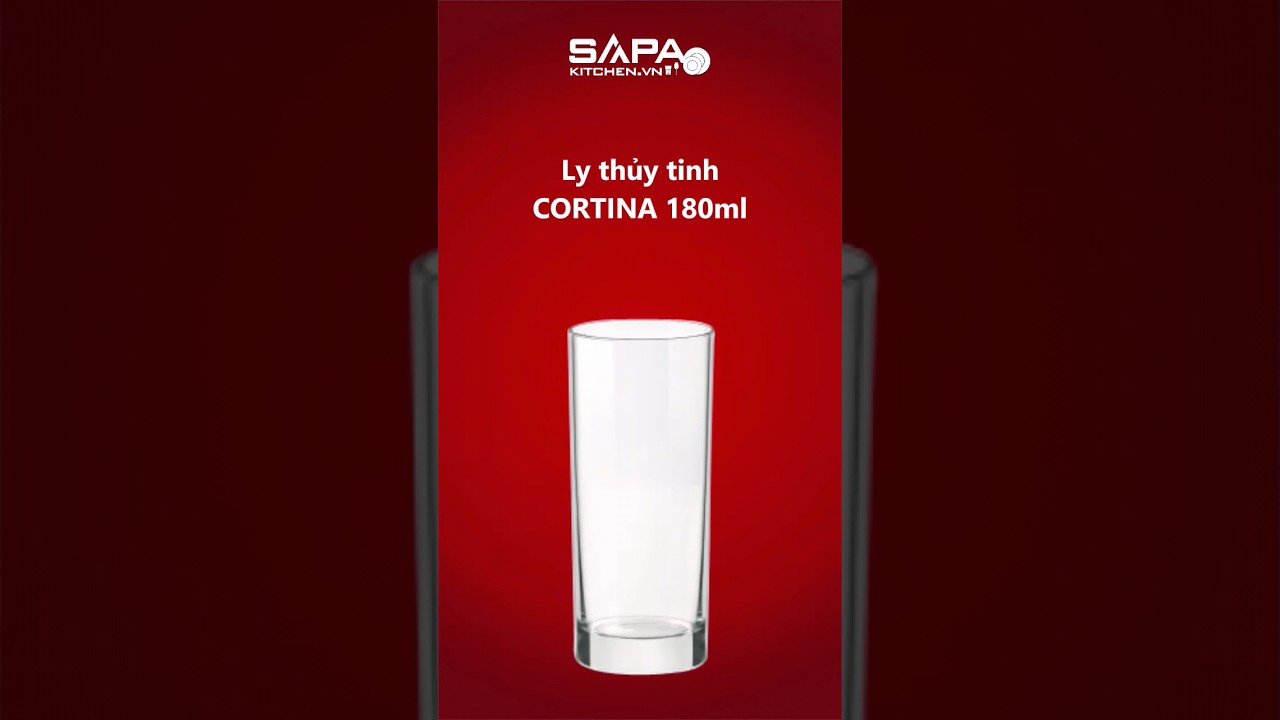 Ly thủy tinh Cortina 18cl - Ảnh 4