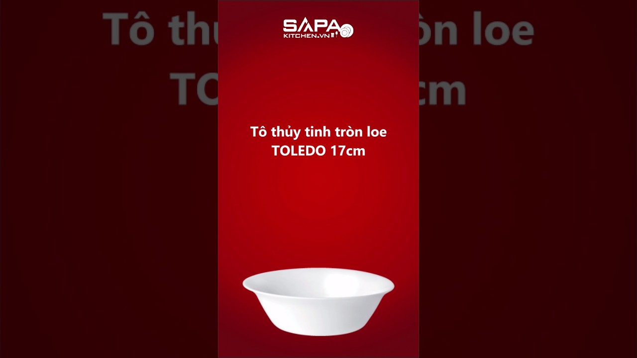 Tô thủy tinh tròn loe Toledo 17 cm - Ảnh 11