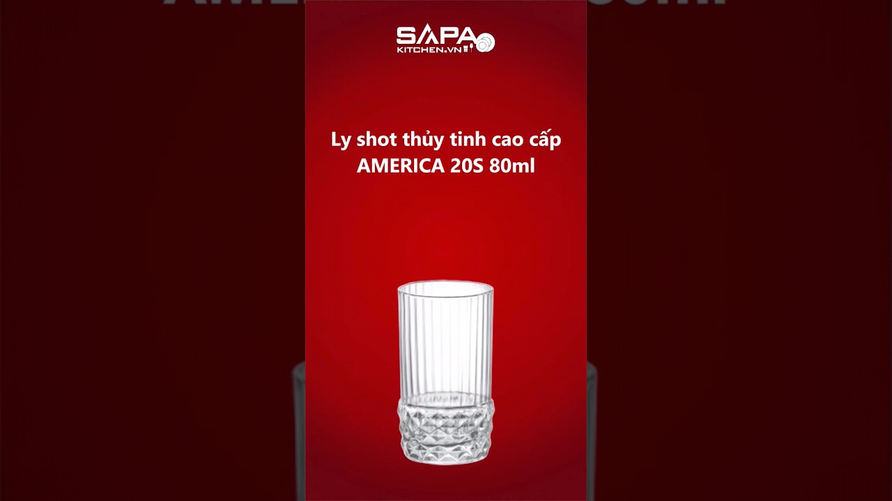 Ly shot thủy tinh cao cấp America 20s 8cl - Ảnh 8