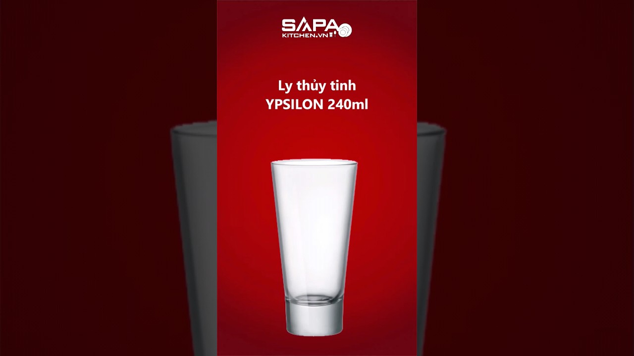 Ly thủy tinh Ypsilon 24cl - Ảnh 4