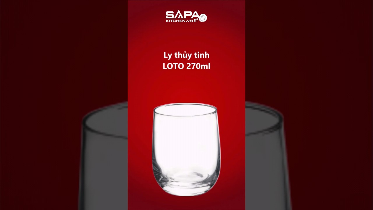 Ly thủy tinh Loto 27cl - Ảnh 4