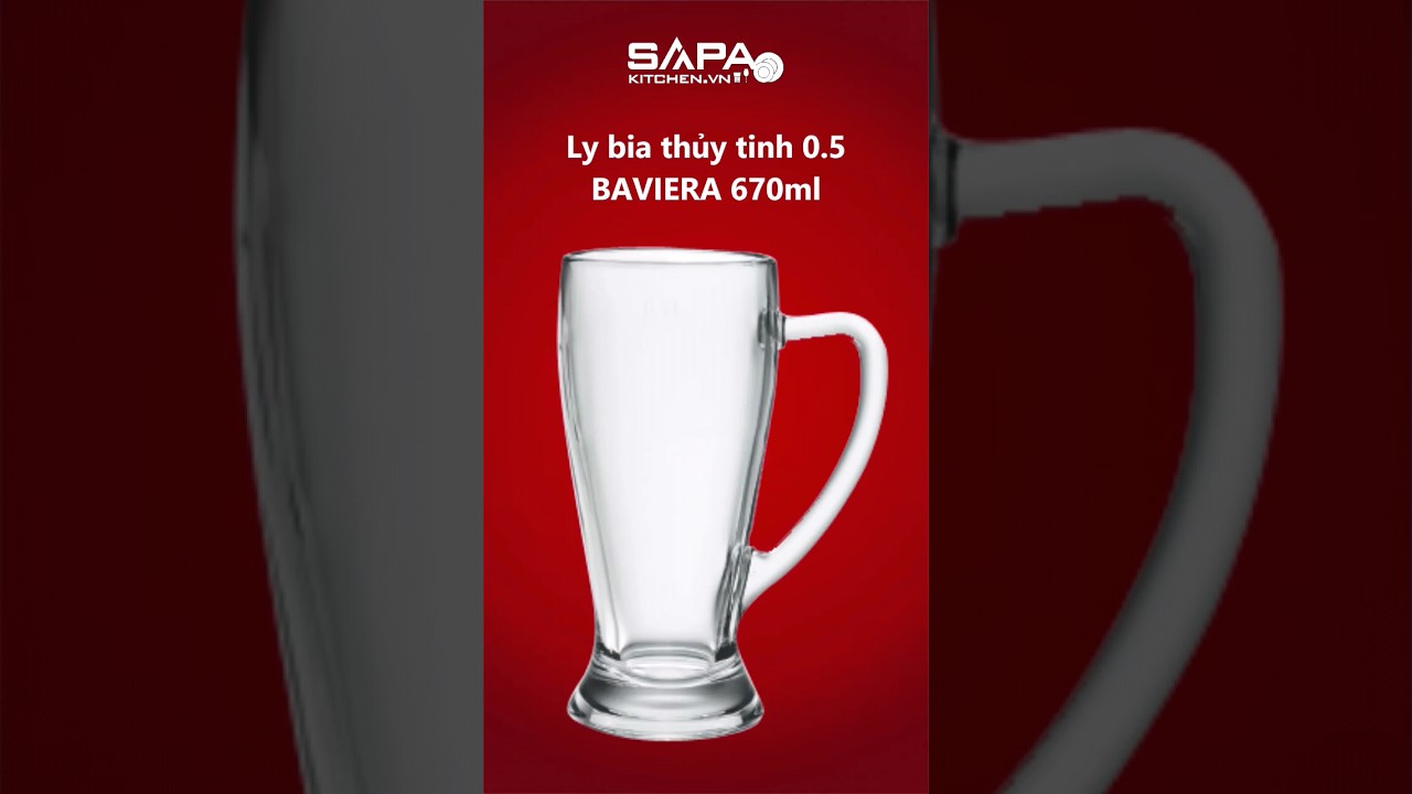 Ly bia thủy tinh 0.5 Baviera 67cl - Ảnh 5