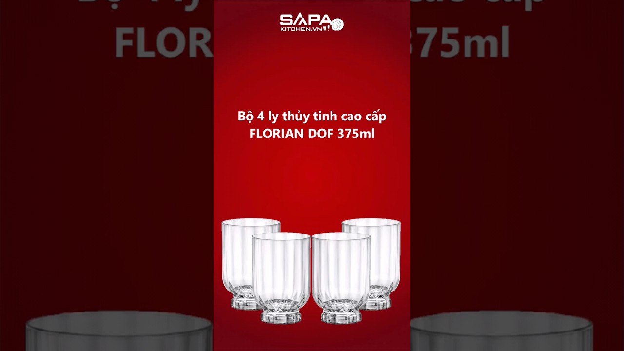 Bộ 4 ly thủy tinh cao cấp Florian DOF 37.5cl - Ảnh 7