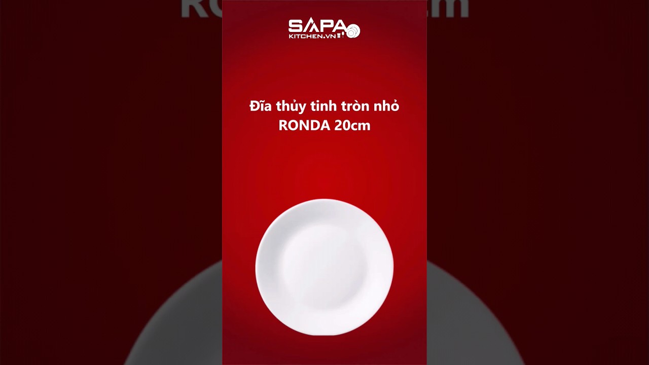 Đĩa thủy tinh tròn nhỏ Ronda 20 cm - Ảnh 5