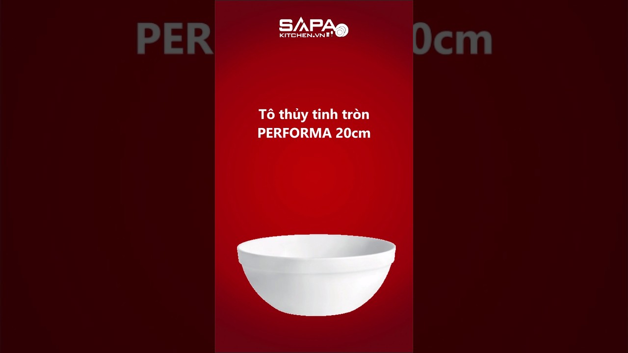 Tô thủy tinh tròn Performa 20 cm - Ảnh 4