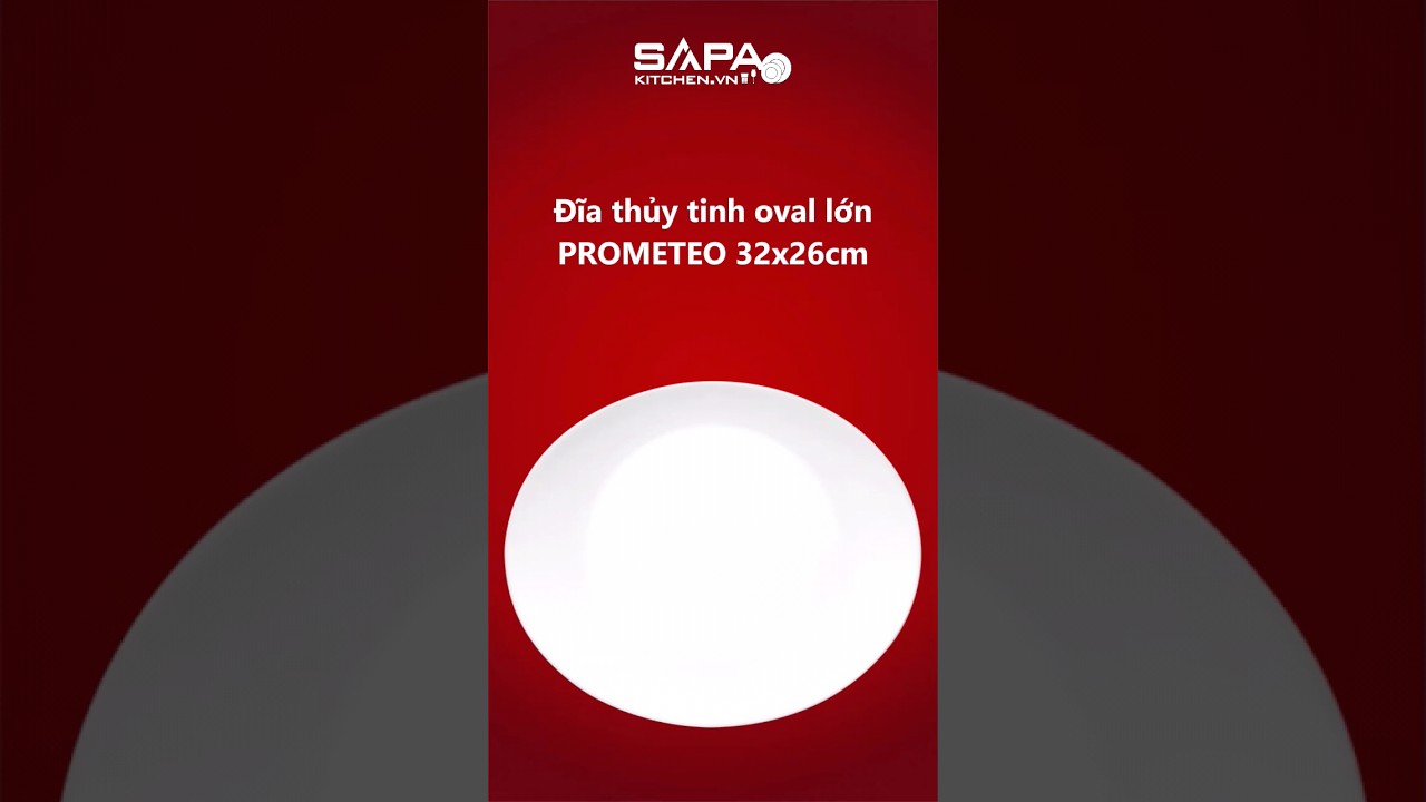 Đĩa thủy tinh oval lớn Prometeo 32 x 26 cm - Ảnh 10