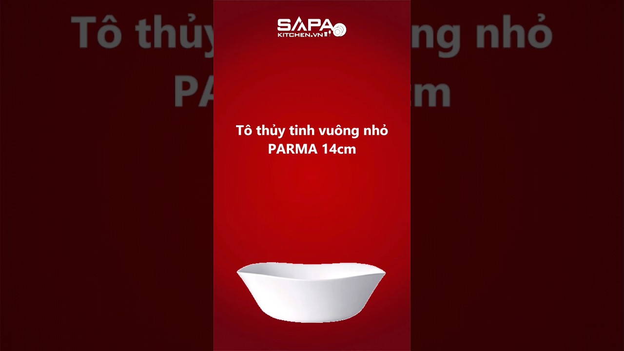 Tô thủy tinh vuông nhỏ Parma 14 cm - Ảnh 7
