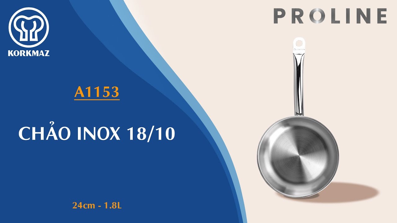 Chảo inox bếp từ cao cấp Korkmaz Proline 24cm - A1153 - Tặng 5 đĩa Nettuno 19cm - Ảnh 7