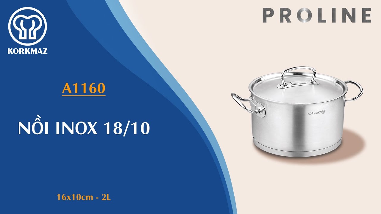 Nồi nấu bếp từ inox cao cấp Korkmaz Proline 2 lít - Ø16x10cm - A1160 - Ảnh 7
