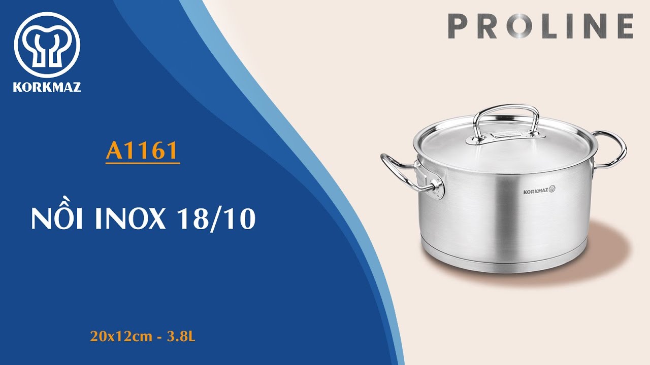Nồi nấu bếp từ inox cao cấp Korkmaz Proline 3.8 lít - Ø20x12cm - A1161 - Ảnh 7