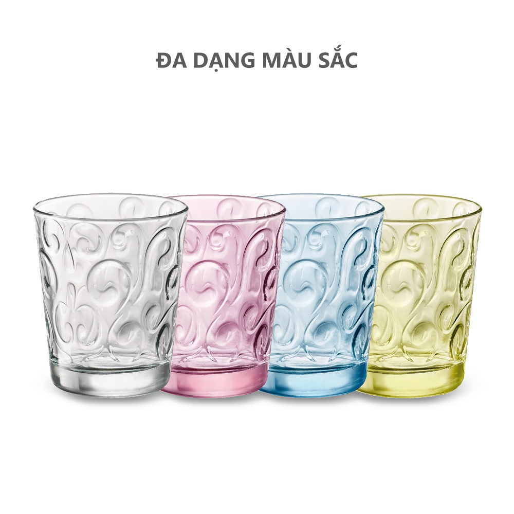 Combo 6 ly thủy tinh Naos 29.5cl màu xanh - Ảnh 6