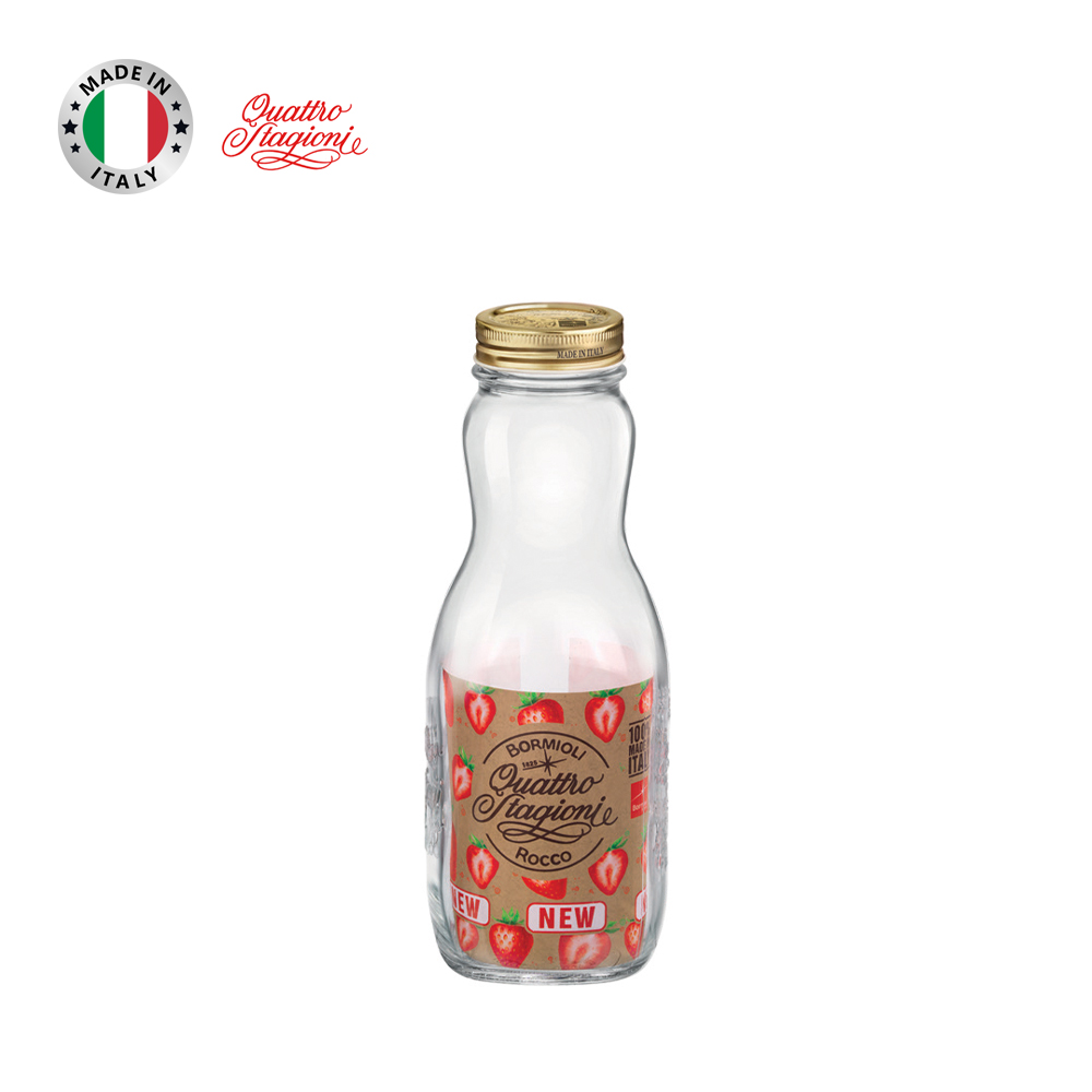 Chai thủy tinh bầu nắp vặn Quattro 1000ml - Ảnh 11