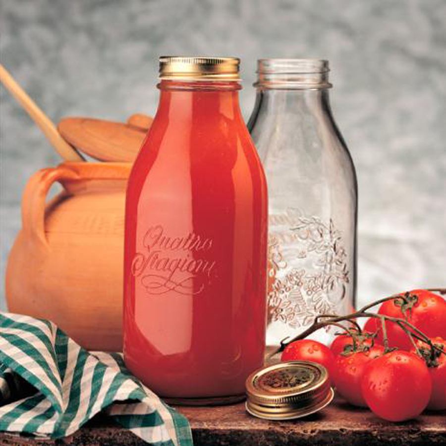 Chai thủy tinh nắp vặn Quattro 1000ml - Ảnh 4