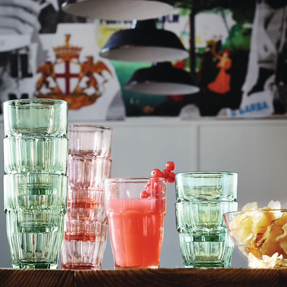 Ly thủy tinh chịu nhiệt Rock bar 37 cl hồng đào - Ảnh 6