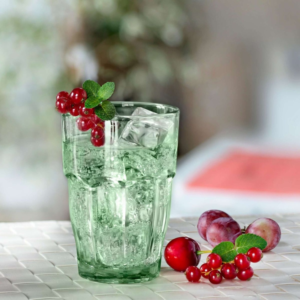 Ly thủy tinh chịu nhiệt Rock bar 37 cl xanh bạc hà - Ảnh 2